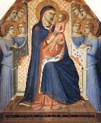 Pietro Lorenzetti Madonna and Child Enthroned with Eight Angels Germany oil painting artist